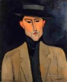 retrato de un hombre con sombrero jose pacheco amedeo modigliani